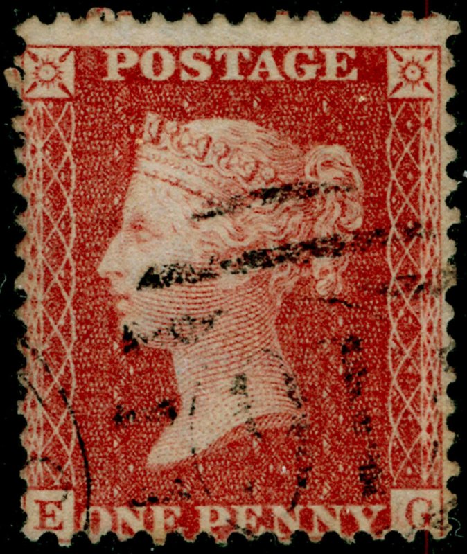 SG40, 1d rose-red PLATE 46, LC14, FINE USED. Cat £18.