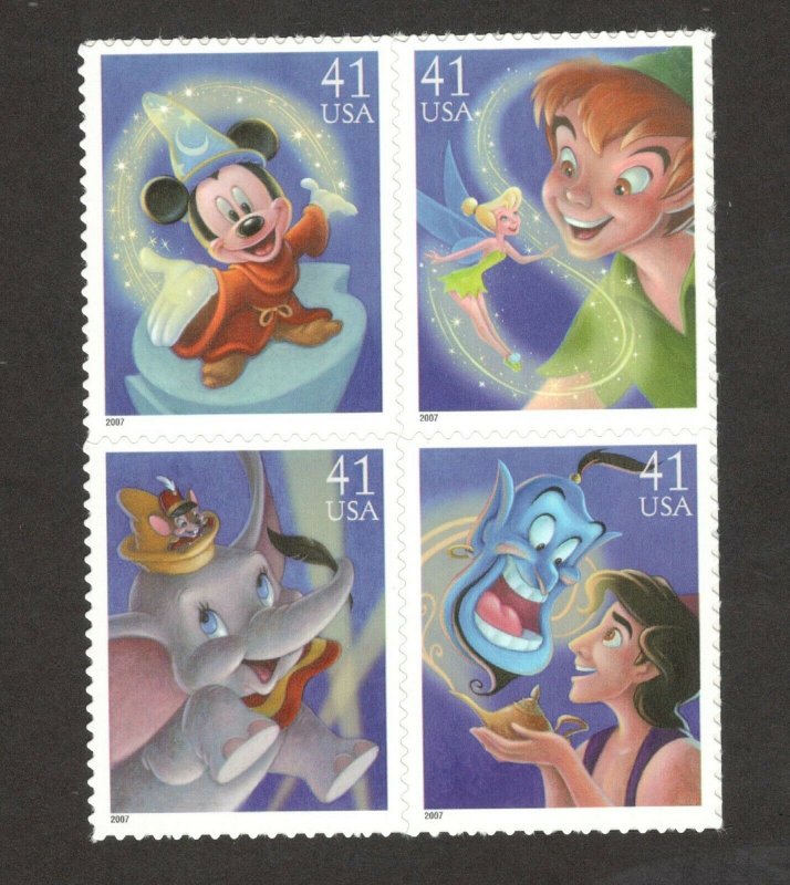 4192-5a Disney Magic Block Of 4 Mint/nh FREE SHIPPING