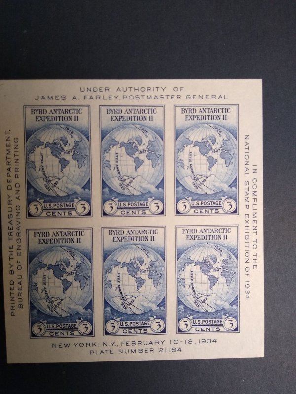 large item US: 735 MNH souv sheet IR: CV $10