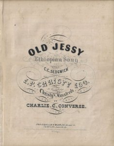 1852 – Old Jessy.  - Ephemera 1274