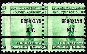 #899 Pre-Cancel - Mint - NH - Pair - Perf Error- L@@K!