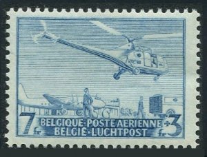 Belgium CB13,lightly hinged. Michel 873. Air Post Semi-postal, 1950. Helicopter.