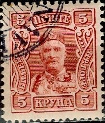 Montenegro; 1907; Sc. # 86; Used Single Stamp