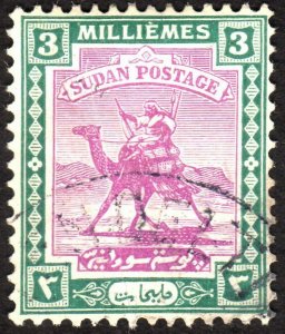 1922, Sudan 3m, Used, Sc 31