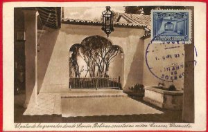 aa3327 -  VENEZUELA - POSTAL HISTORY - Maximum Card 1930's  ARCHITECTURE Bolivar