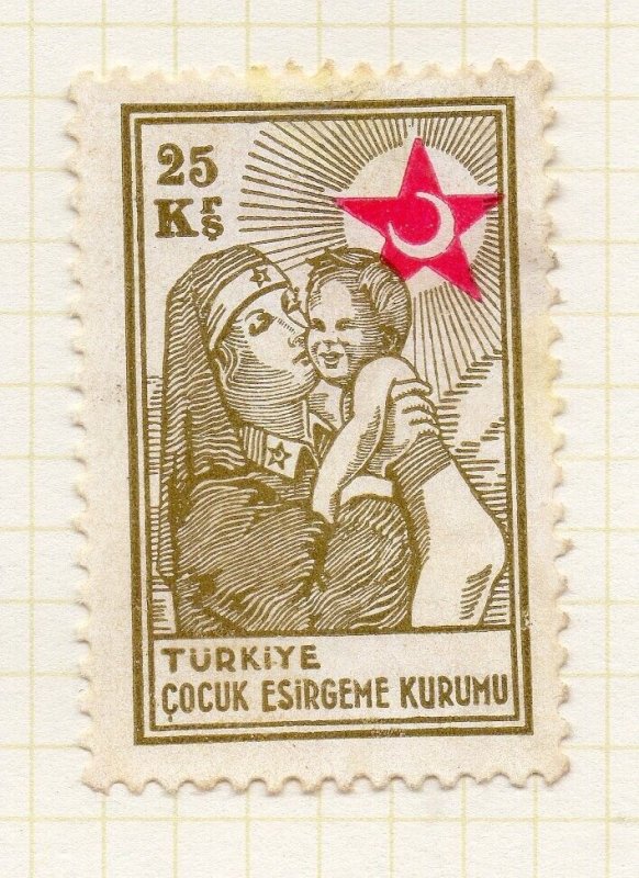 Turkey Crescent Issue 1940 Child Welfare Issue Fine Mint Hinged 25K. NW-270717