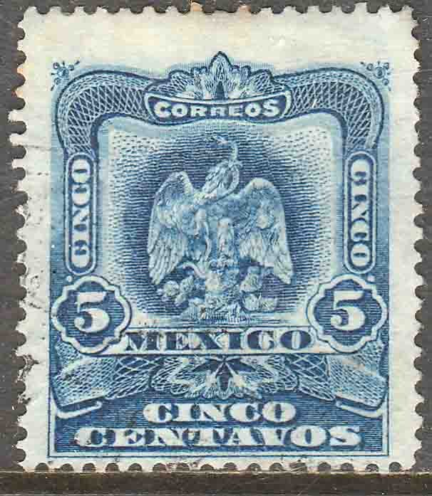 MEXICO 297, 5¢ EAGLE COAT OF ARMS. USED. VF. (189)