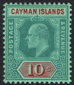 CAYMAN ISLANDS 1907 KEVII 10/- 