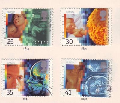 Great Britain  Sc 1577-0 1994 Medical Discoveries stamp set used