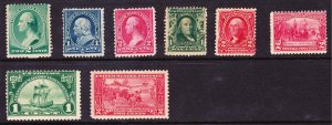 Selection of Early Unused US Stamps Mixed Condition