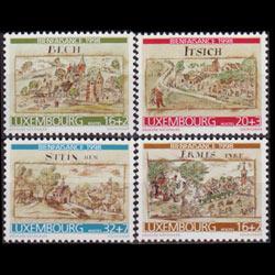 LUXEMBOURG 1998 - Scott# B411-4 Drawings Set of 4 NH