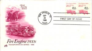 #2264 Fire Engine 1900’s - Artcraft Cachet