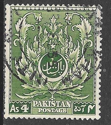 Pakistan 58: 4a  Leaf Pattern, used, F-VF