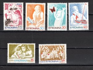 Romania 1962 MNH Sc 1511-16