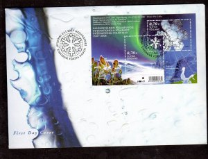 FINLAND #1280 2007 INT'L POLAR YEAR MINT VF NH O.G S/S FDC