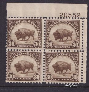 BOBPLATES US #700 Bison Upper Right Plate Block 20552 F-VF MNH SCV= $95
