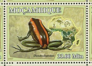 Frogs Stamp Dendrobatidae Mantella Gastrotheca Pyxicephalus S/S MNH #2957-2962