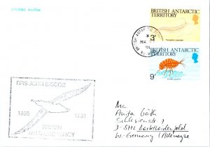 Falkland Islands British Antarctic Territory 3p Tomopteris carpenteri and 9p ...