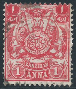 Zanzibar, Sc #80, 1a Used