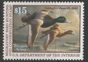U.S. Scott Scott #RW66 Duck Stamp - Mint NH Single