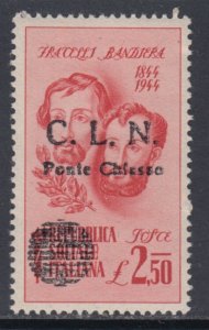 Italy CLN (PARTIZAN Gov.) Ponte Chiasso - n. 13 cv 1200$  SIGNED OLIVA  MNH**