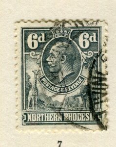 NORTHERN RHODESIA; 1930s early GV issue fine used 6d. value