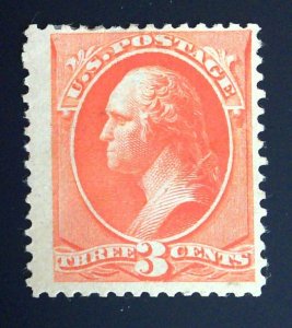 Scott #214 - F - 3c Vermilion - Washington - OG - 1887