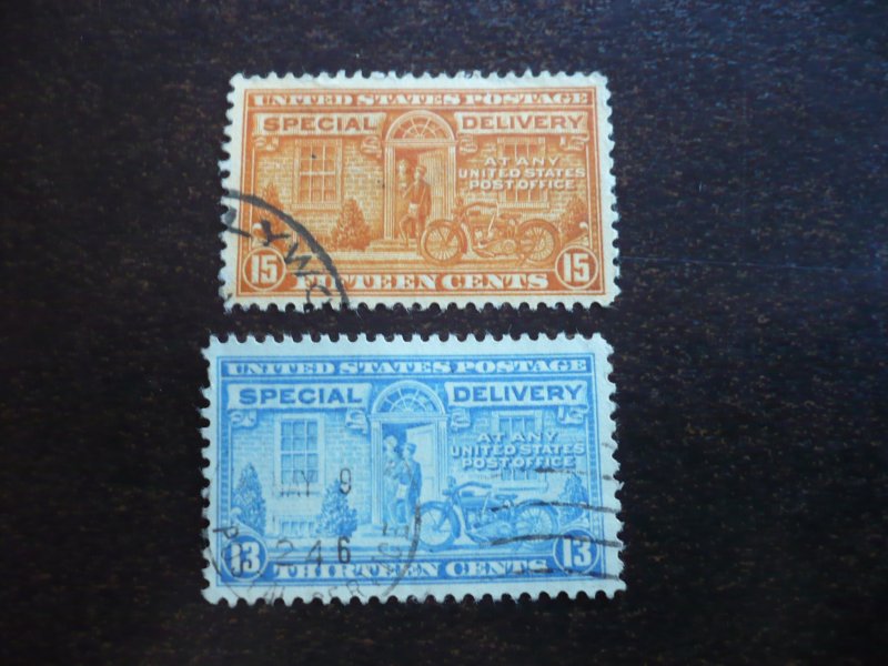 Stamps - USA - Scott# E16, E17 - Used Set of 2 Stamps