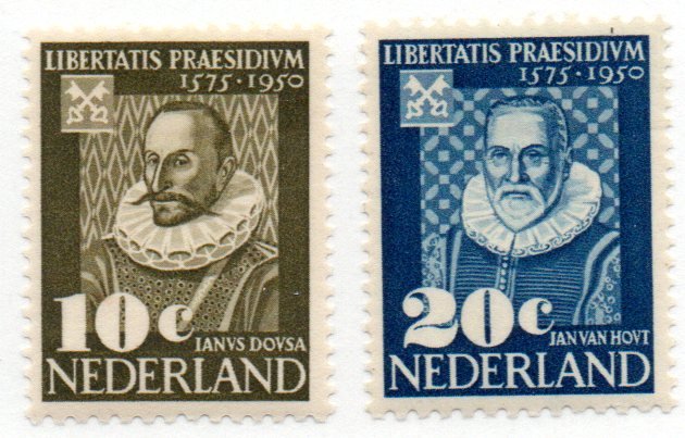 NETHERLANDS 328-9 MH SCV $5.20 BIN $2.60 ROYALTY (2)