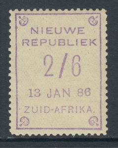 New Republic Sc 10b var, SG 16, MLH 1886 2sh6p violet on yellow, 13 JAN 86 date