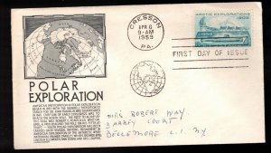 UNITED STATES FDC Scott # 1128 - Polar Exploration - Anderson Cachet