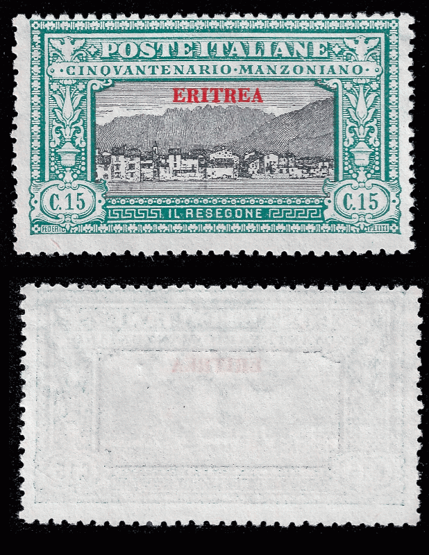 Eritrea, Italian colony, 1924 Manzoni set, Sc 75-80 see description