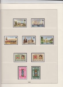 Isle of Man 1984 Year set 21v +Mint Sheet - U/Mint