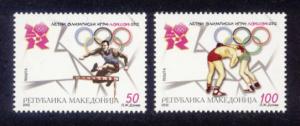 Macedonia Sc# 604-5 MNH Summer Olympic Games 2012