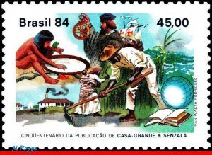 1898 BRAZIL 1984 PUBLICATION MASTERS AND SLAVES SHIPS MI# 2017 RHM C-1371 MNH