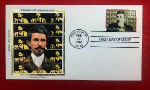 ZAYIX - 1996 US Colorano FDC #3064 Dickson - Pioneers of Communication