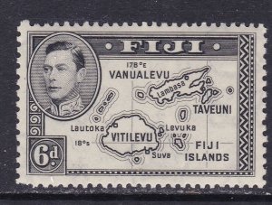 Fiji Scott 125, 1938 6d with no 180 degrees, VF MLH.  Scott $45