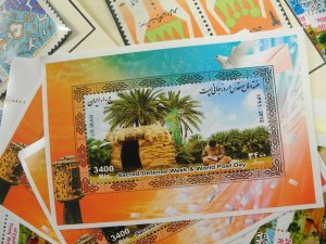 PERSIA, Fantastic assortment of Stamps in glassines, mounted on cut pages