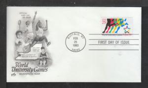 US 2748 University World Games 1993 Artcraft U/A FDC 