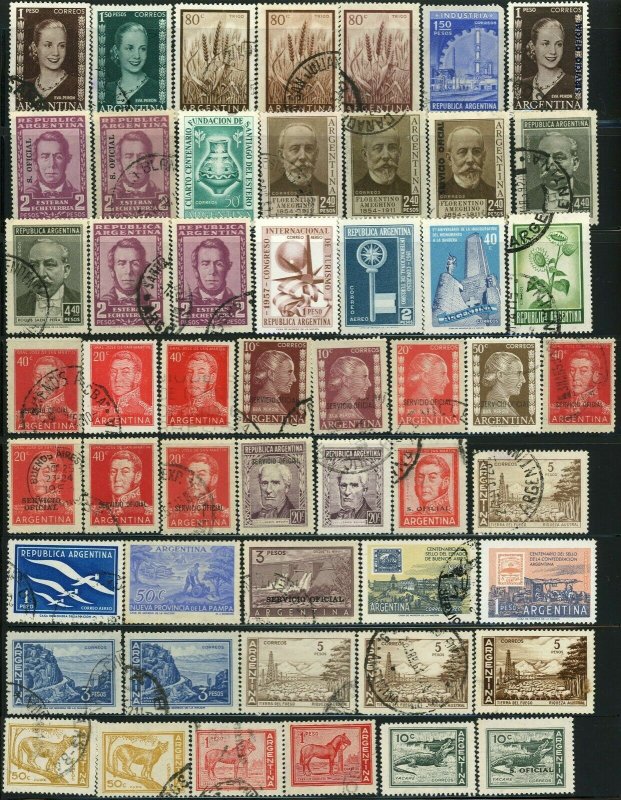 400+ Argentina Postage Latin America Stamp Collection Used 