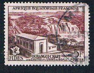 French Equatorial Africa 189 Used Boali Waterfall (BP7824)