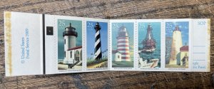 Scott #BK171, $5.00 booklet of 25c Lighthouse stamps, unused, MNH