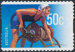 Australia 2007 50c Surf Lifesaving - Female Lifeguard with Reel S/A SG2782 Used