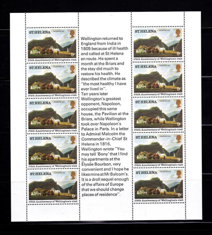 St Helena 342-343 Sheets Set MNH Various