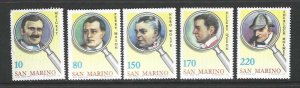 San Marino 949-953 Complete Mint SC:$1.25