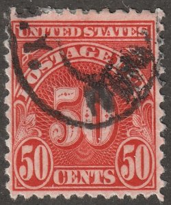 USA, stamp, Scott#J86,  used,  hinged,  postage due,  50 cents, #QU-J86