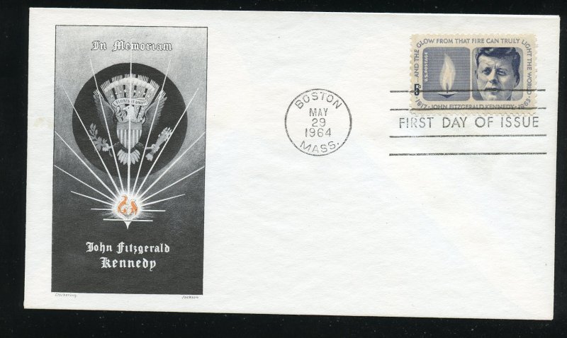 US 1246 John F. Kennedy Memoriam UA Jackson FDC