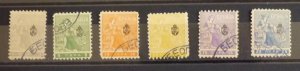 Serbia c1911 Newspaper Stamps - 6 Different - Beograd Cancel US 3 