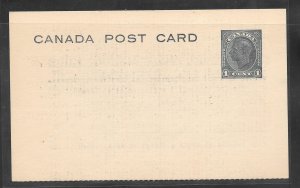 Canada #UX66 Used Postal Card King George VI (my1627)