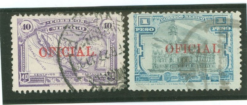 Mexico #O162-O163 Used Single